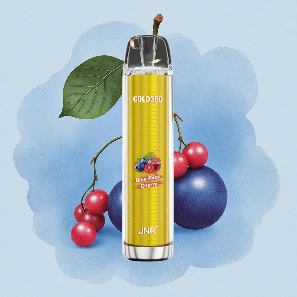 JNR Gold380 6000 Синьо Малинова Череша с 1500mAh Батерия и 1.0ohm Мрежов Намотка