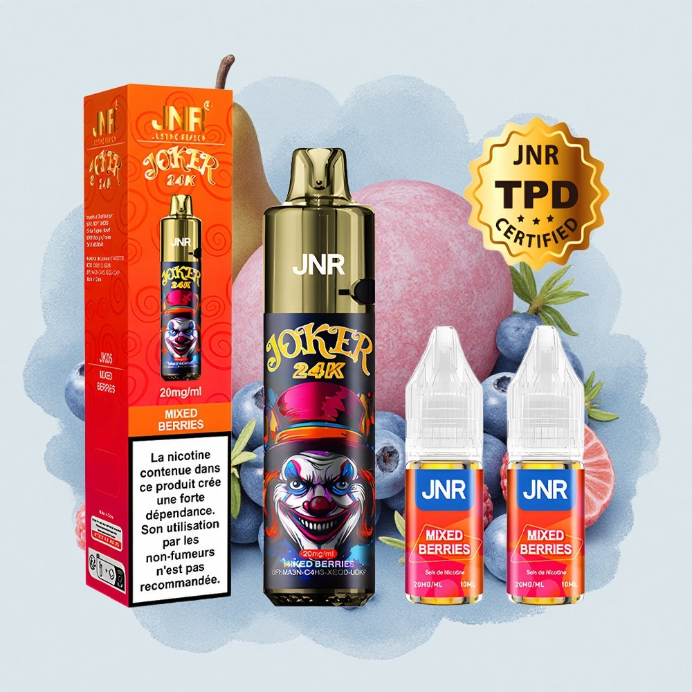 JNR Joker 24K Смесени Ягоди 10мл 800мAh Тип-C