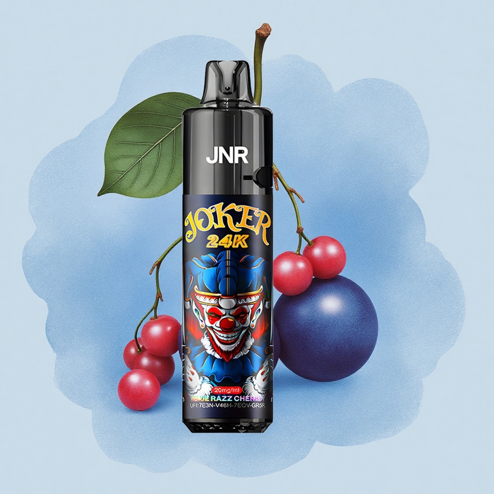 JNR Joker 24K Синьо Малинова Череша с 10 мл Презареждащо и 800mAh Батерия