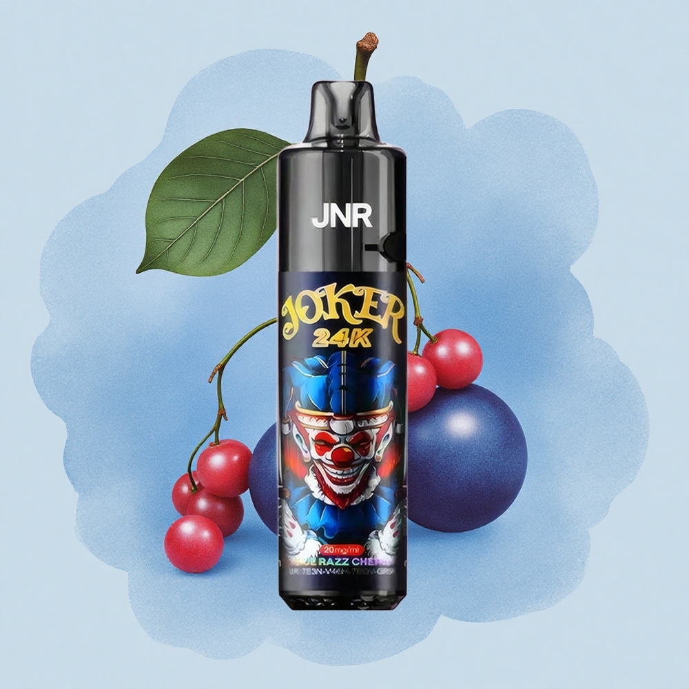 JNR Joker 24K Синьо Малинова Череша с 10 мл Презареждащо и 800mAh Батерия