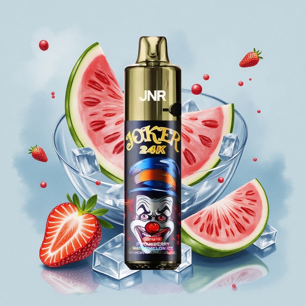 JNR Joker 24K Ягода Диня Леден 2% Никотин Видим Ниво на Течност Тип-C Зареждане