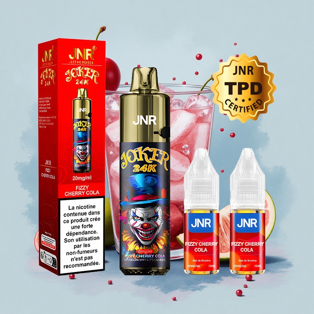 JNR Joker 24K Газирана Черешова Кола с Видим Ниво на Течност и Тип-C Зареждане