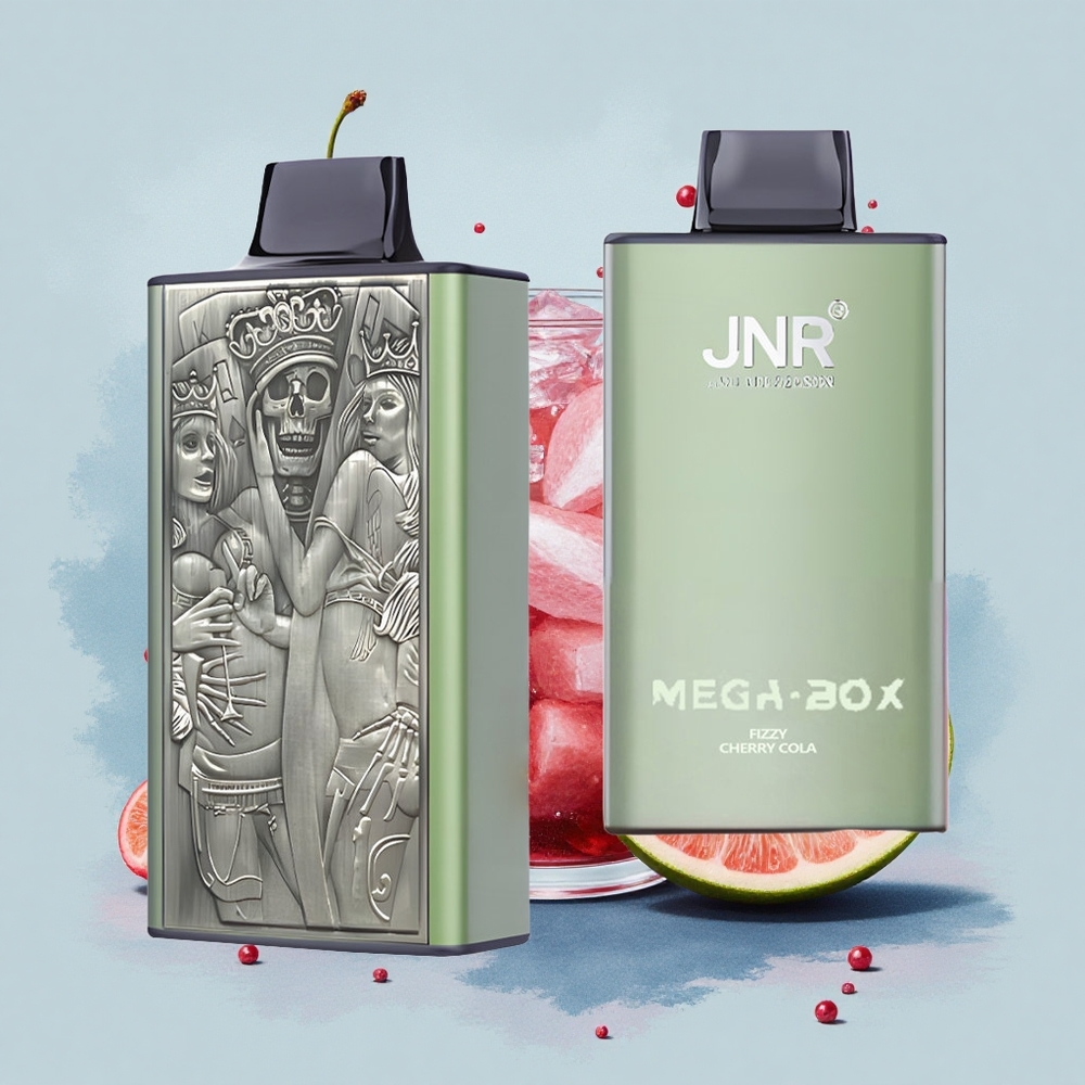 JNR Mega Box 25000 Газирана Черешова Кола 30мл Dual Mesh
