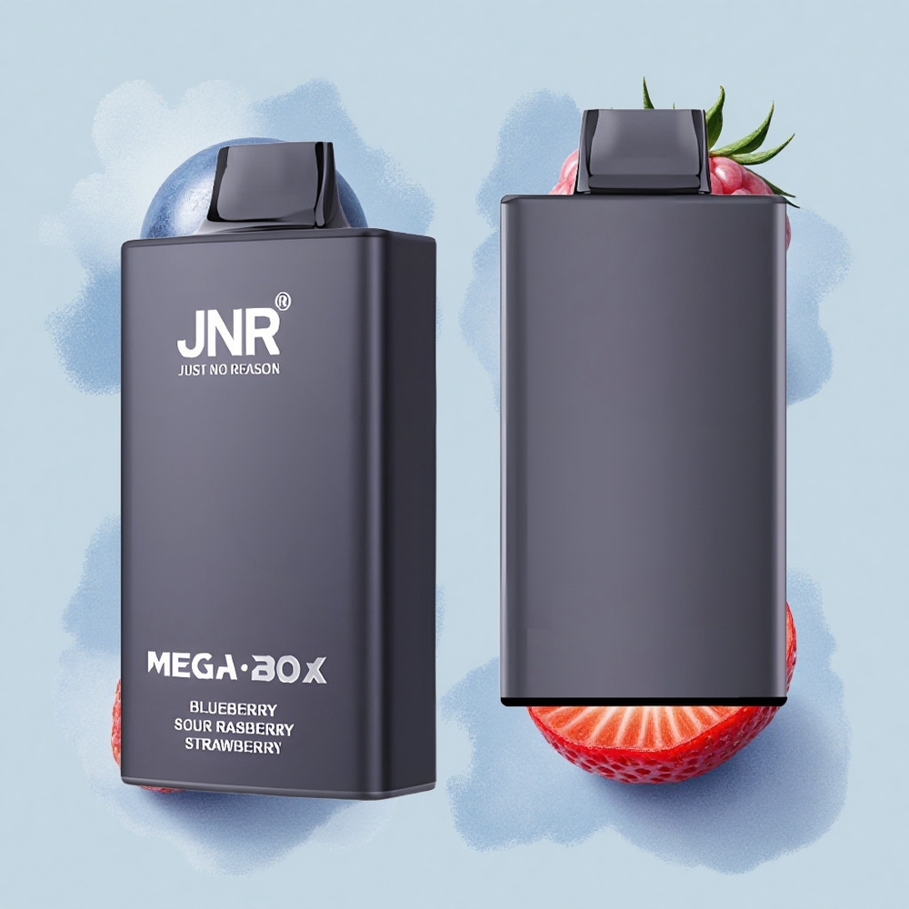 JNR Mega Box 25000 Боровинка Кисела Малина Ягода с Dual Mesh Coil и Type-C бързо зареждане