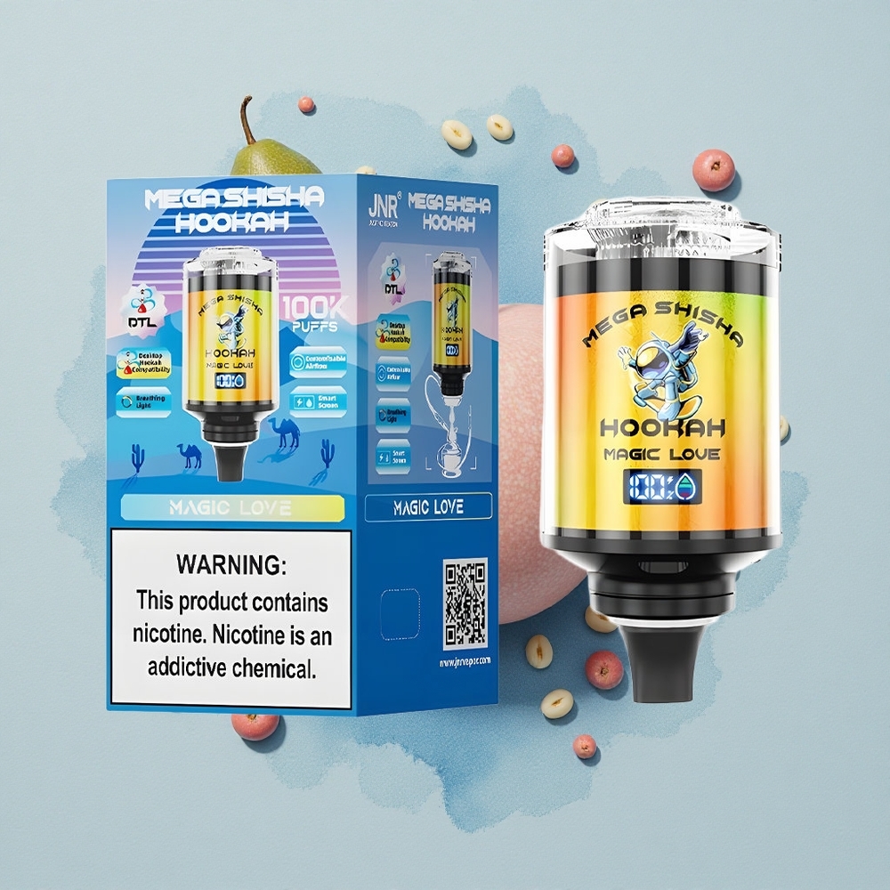 JNR Mega Shisha Hookah 100K Вълшебна Любов 2200mAh Тип-C