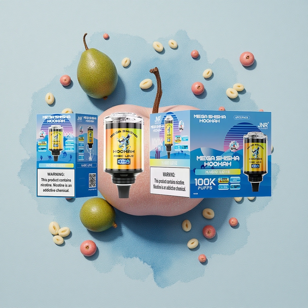 JNR Mega Shisha Hookah 100K Вълшебна Любов 2200mAh Тип-C