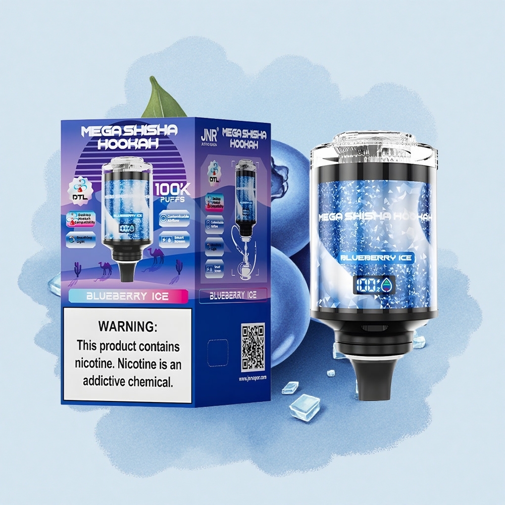 JNR Mega Shisha Hookah 100K Боровинков Лед 2200mAh Тип-C