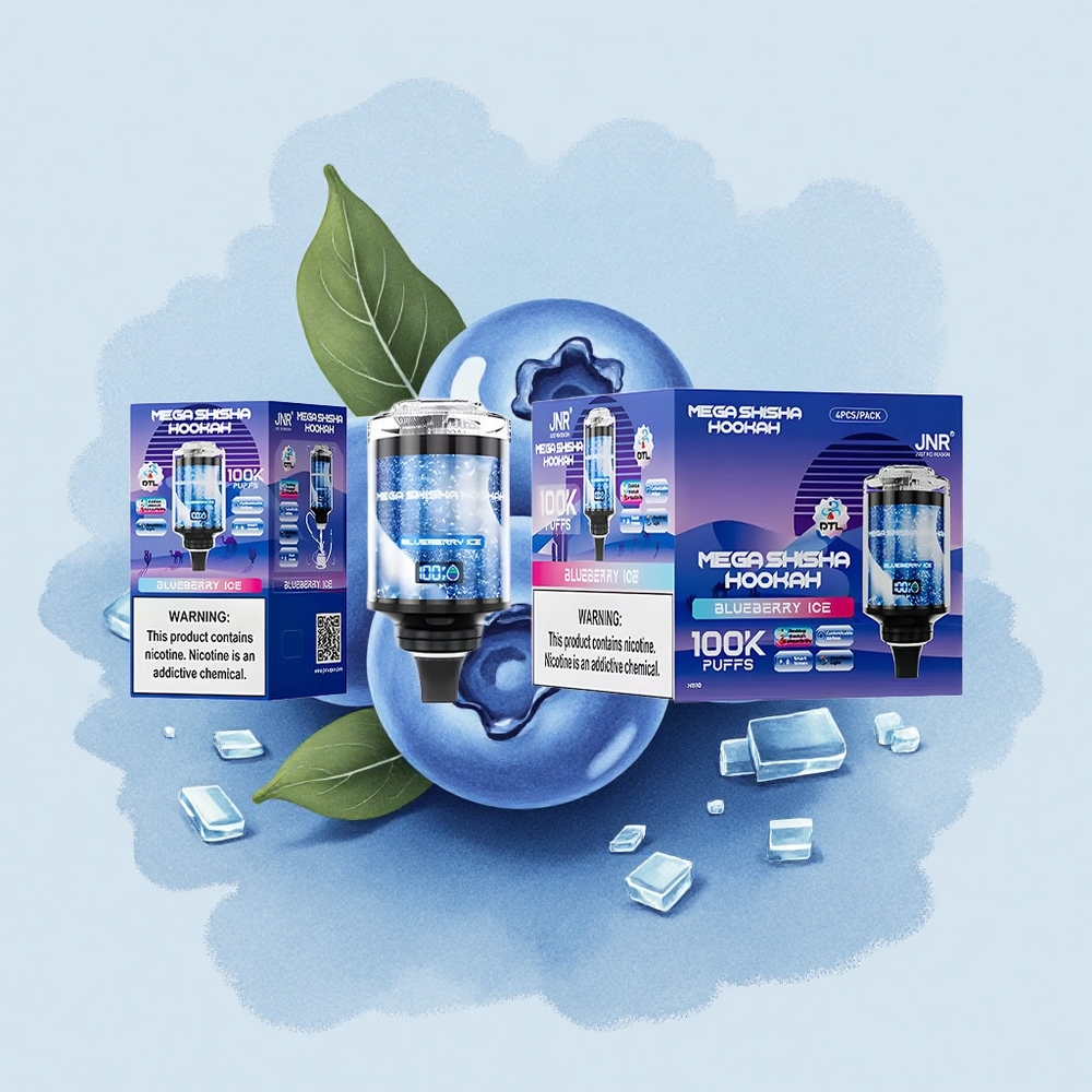 JNR Mega Shisha Hookah 100K Боровинков Лед 2200mAh Тип-C