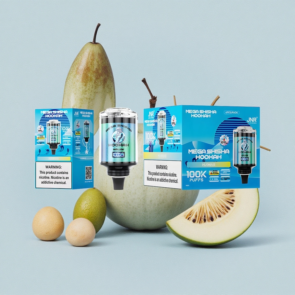 JNR Mega Shisha Hookah 100K Хавай Гигант с 60мл Капацитет и Интерактивен Екран