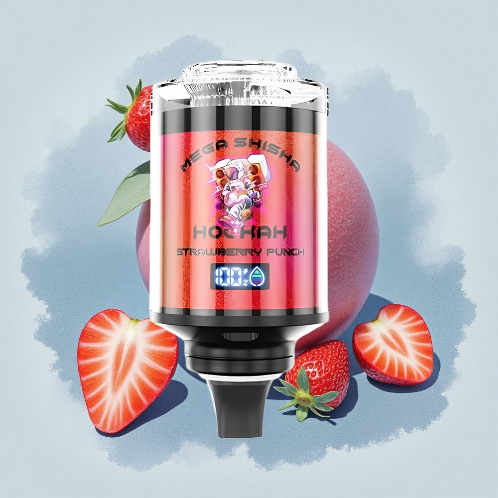 JNR Mega Shisha Hookah 100K Ягодов Удар с 60ml Капацитет и 2200mAh Батерия