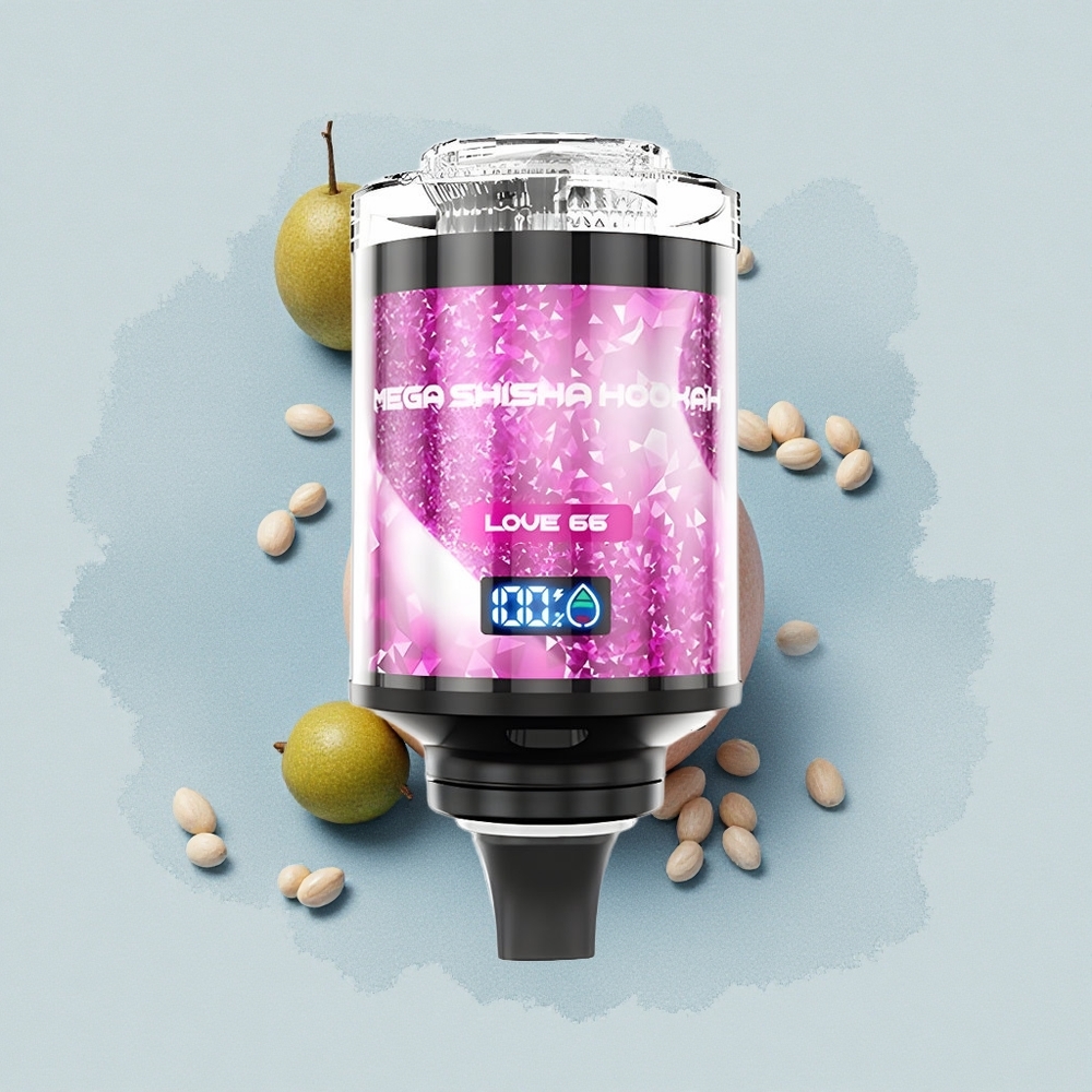 JNR Mega Shisha Hookah 100K Любов 66 Тип-C 2200mAh 60ml