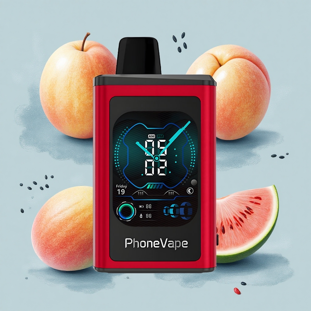 JNR PhoneVape 30000 Праскова Манго Диня с Turbo Режим и Type-C Зарядно