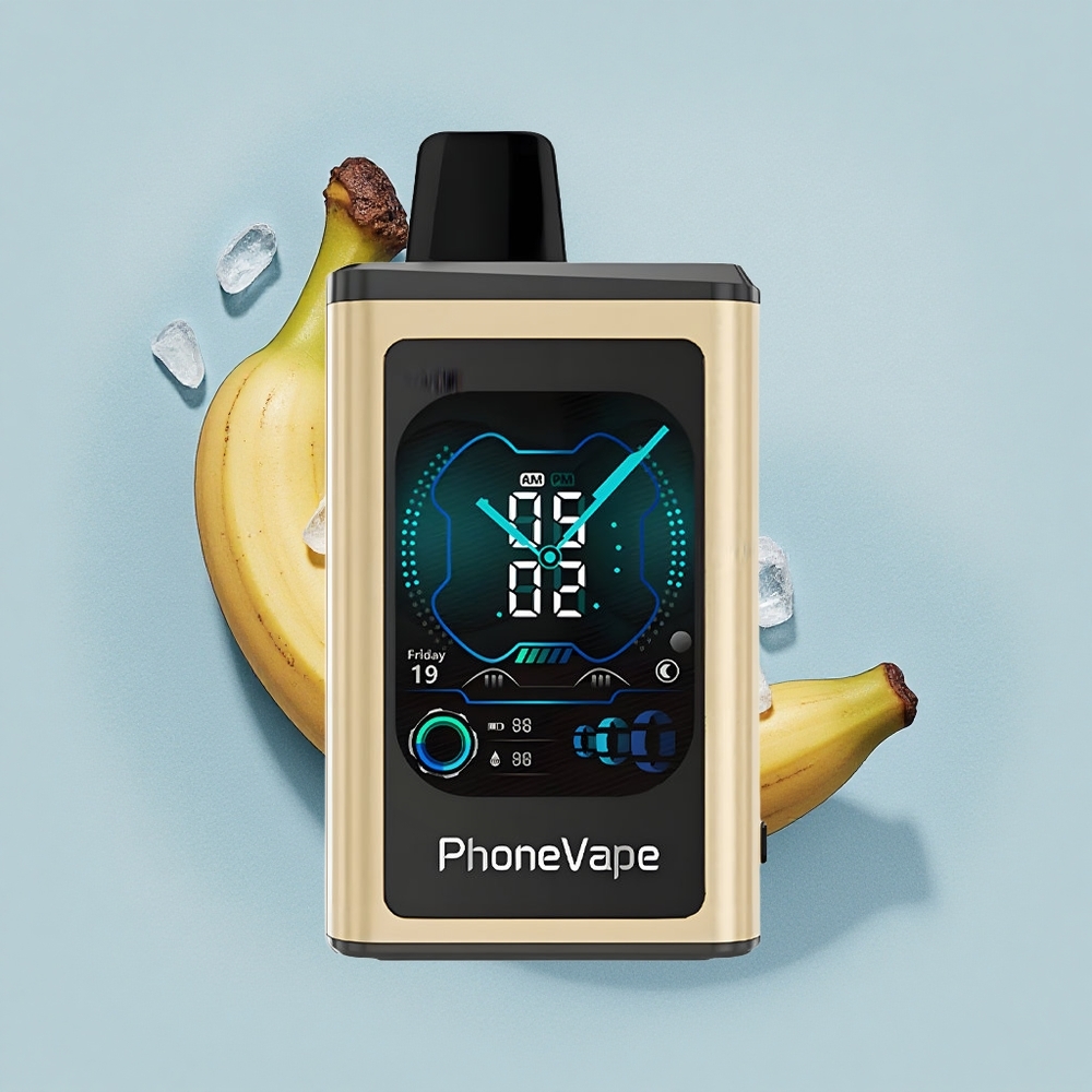 JNR PhoneVape 30000 Банан Лед с Турбо Режим и Пълен Дисплей