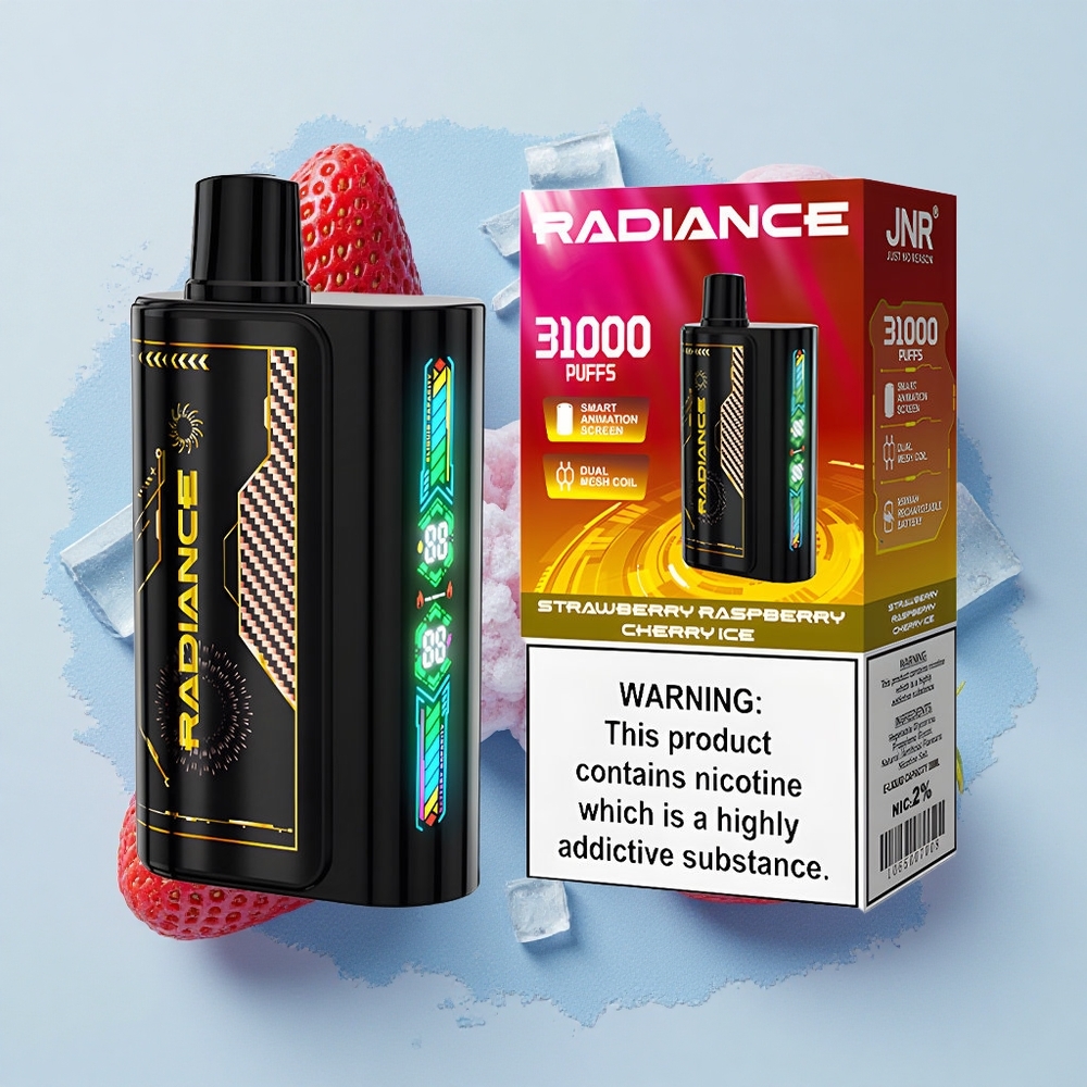 JNR Radiance 31000 Ягоди Малини Череши Лед 28мл Dual Mesh 950mAh