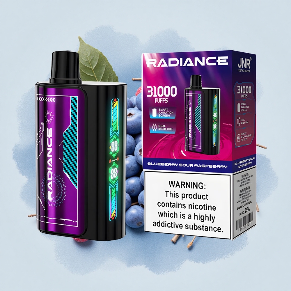 JNR Radiance 31000 Червена боровинка кисела малина 28мл Dual Mesh