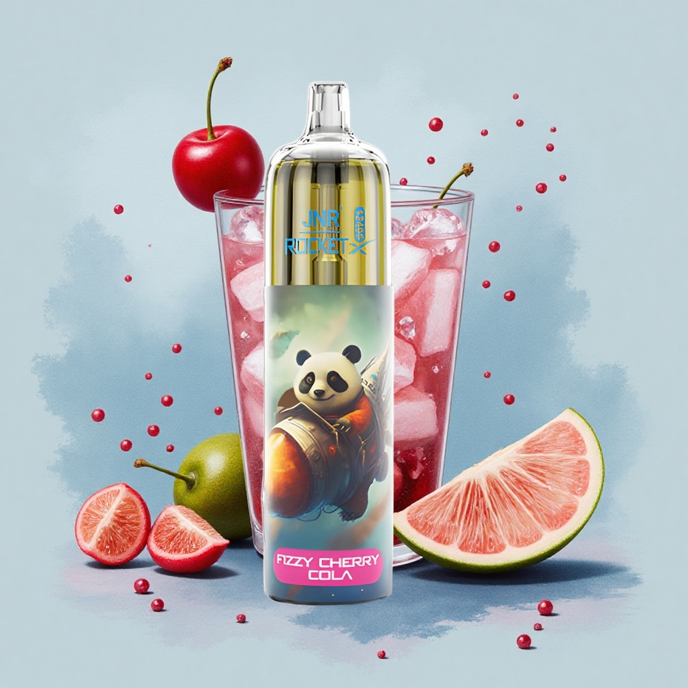 JNR Rocket-X 12400 Шипяща Черешова Кола с RGB Осветление и Тип-C Зареждане