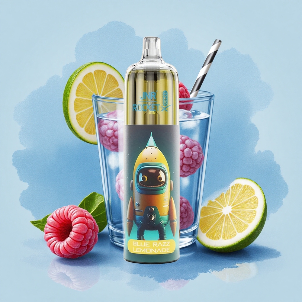 JNR Rocket-X 12400 Синьо Малинова Лимонада с RGB Осветление и Мехова Намотка