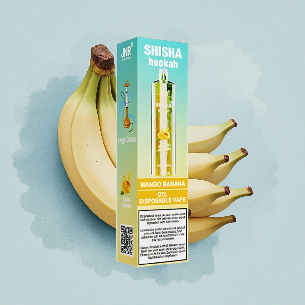 JNR Shisha Hookah 12000 Манго Банан 24мл 750мАч