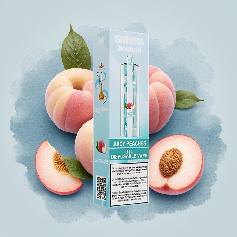 JNR Shisha Hookah 12000 Сочени Праскови 24мл Бързо Зареждане