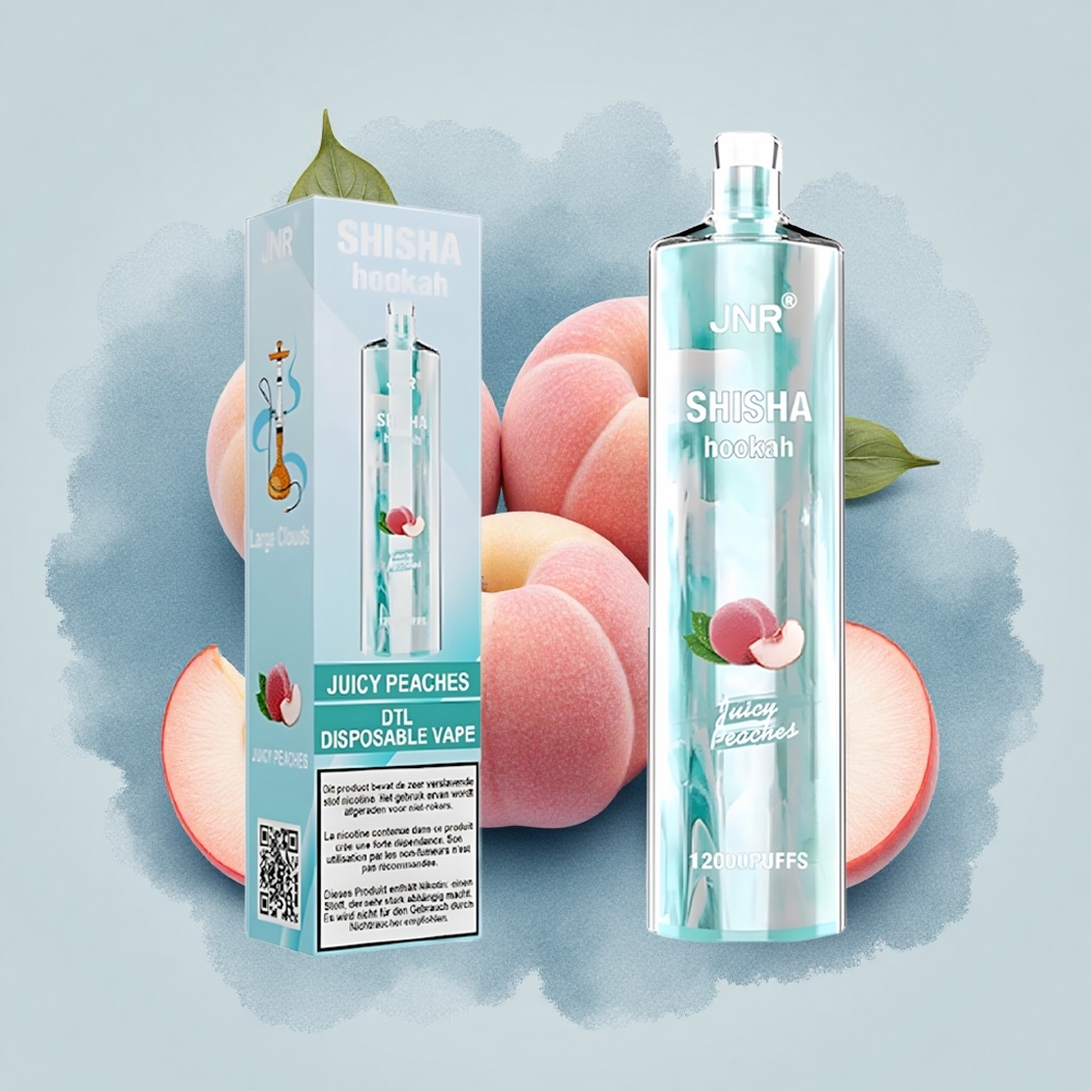 JNR Shisha Hookah 12000 Сочени Праскови 24мл Бързо Зареждане