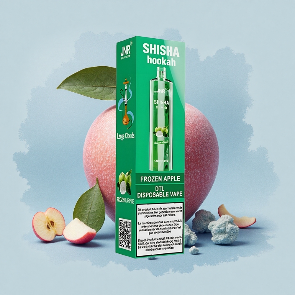 JNR Shisha Hookah 12000 Замръзнала Ябълка 750mAh Тип-C