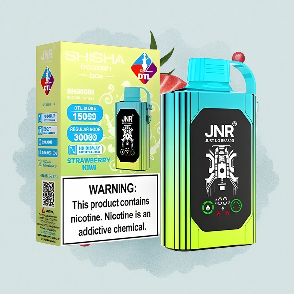 JNR Shisha Hookah Box 20500 Ягода Киви ХД Екран Двойна Мрежа 25мл