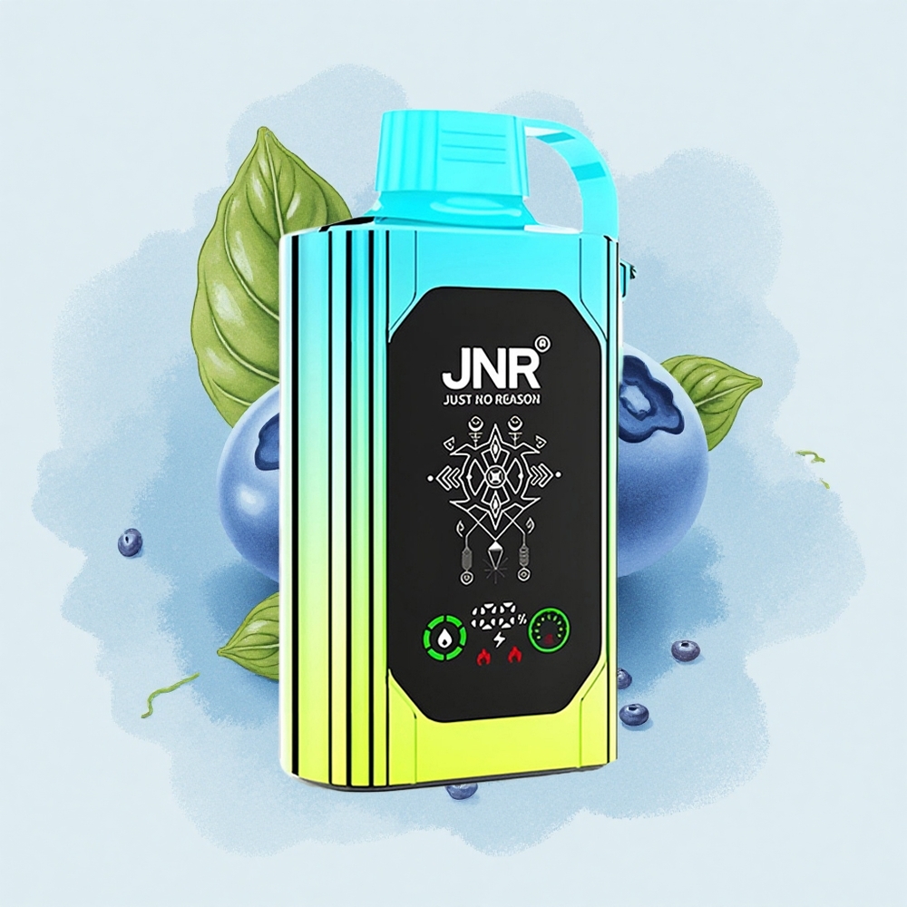 JNR Shisha Hookah Box 20500 Боровинкова Мента с HD Дисплей и Dual Mesh Coil