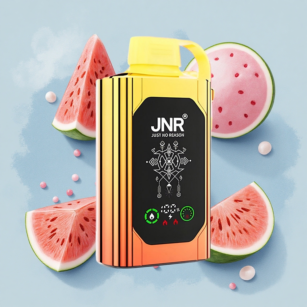 JNR Shisha Hookah Box 20500 Диня Ягода Дъвка с HD Дисплей и Dual Mesh Coil