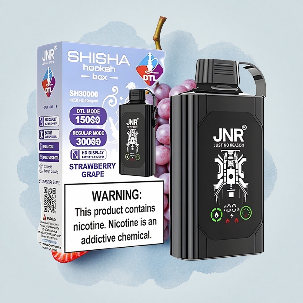 JNR Shisha Hookah Box 20500 Ягодово-Гроздов с HD Дисплей и Dual Mesh Coil