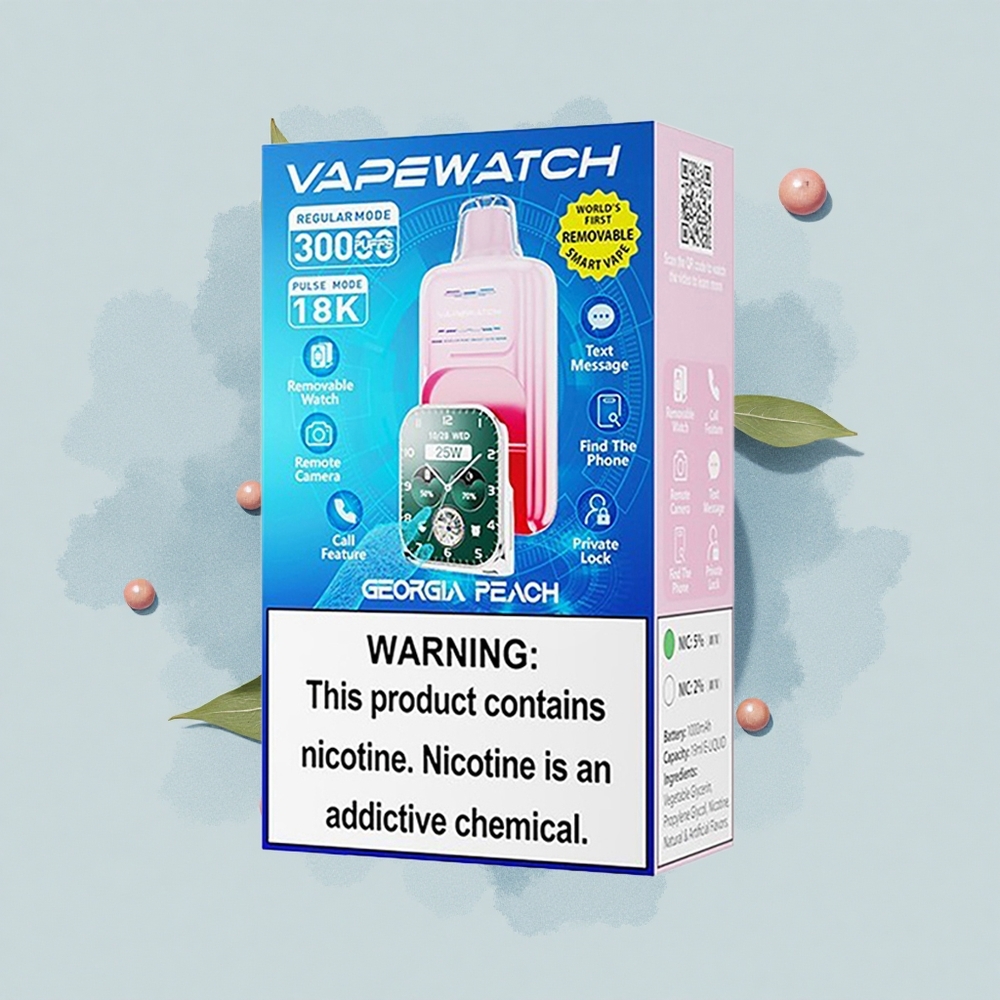 JNR VapeWatch 30000 Българска Праскова Dual Mesh 19mL Type-C