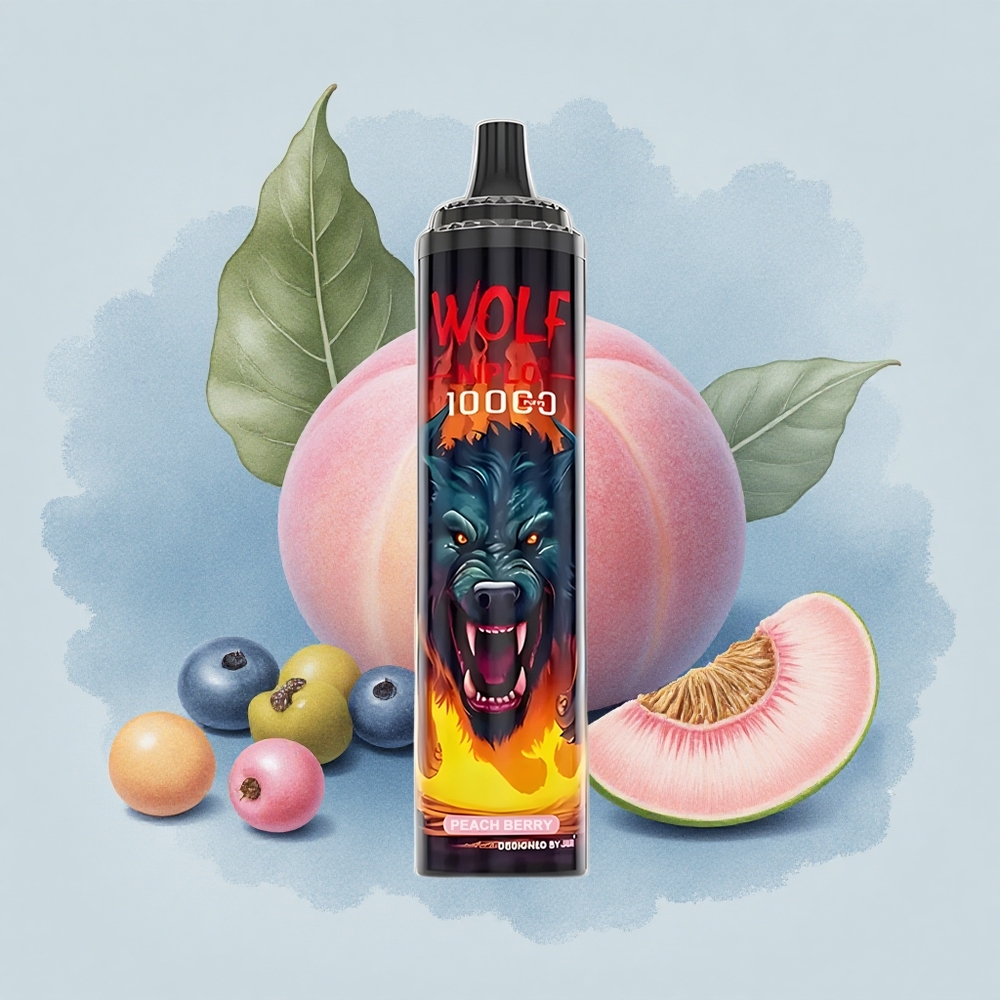 JNR Wolf Niplo 10000 Пръскова Ягода Меш 1.0 Ом Тип-С