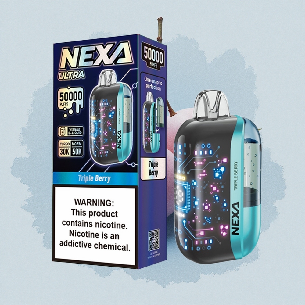 NEXA Ultra 50000 Puffs Тройна Ягода 20мл 5% Никотин Dual Mesh