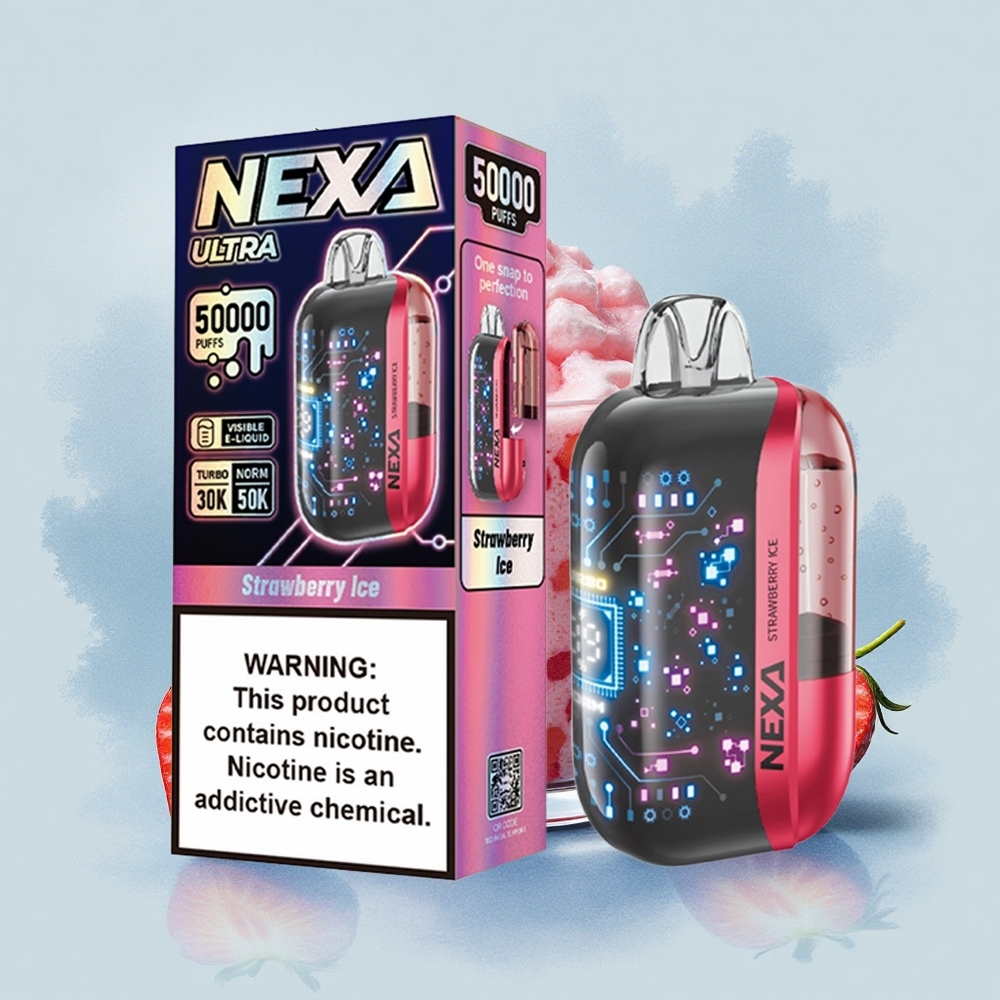 NEXA Ultra 50000 Puffs Ягода Лед 20мл 5% Никотин Dual Mesh