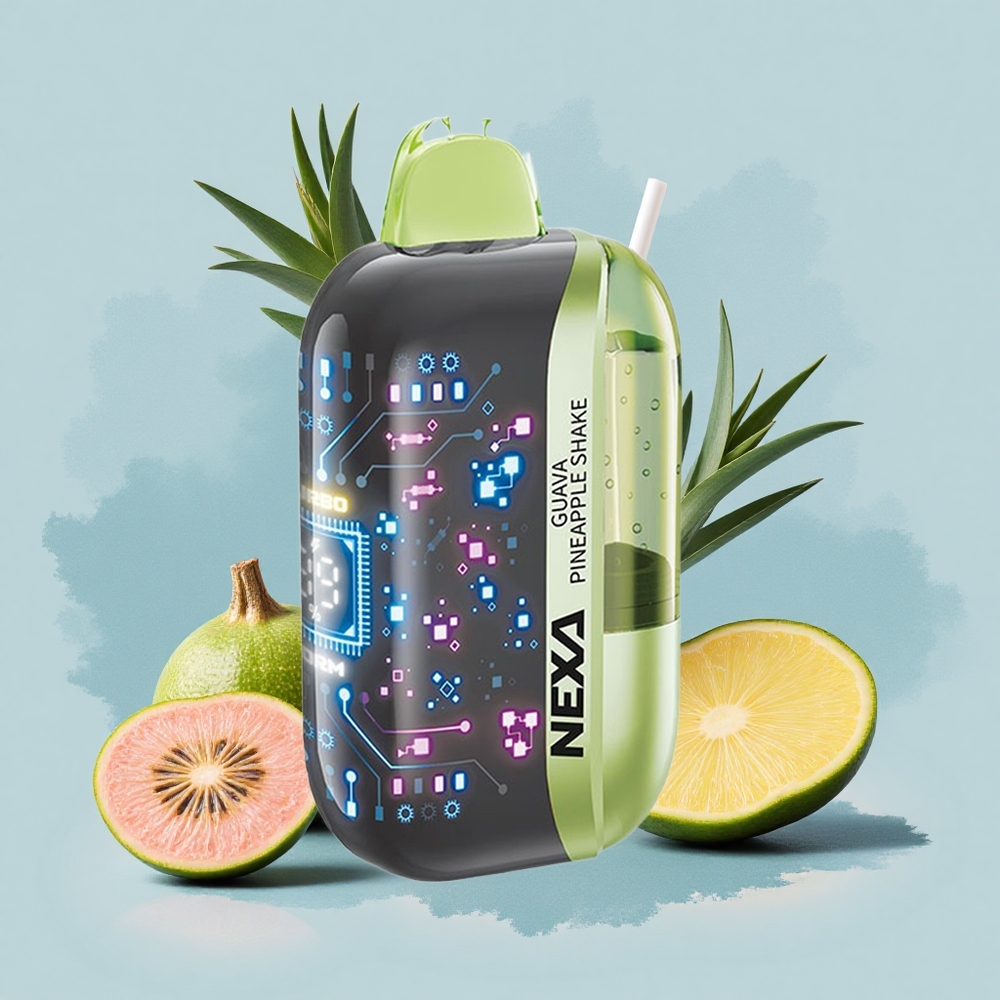 NEXA Ultra 50000 Puffs Гуава Ананасов Шейк с 20мл Капацитет и 5% Никотин