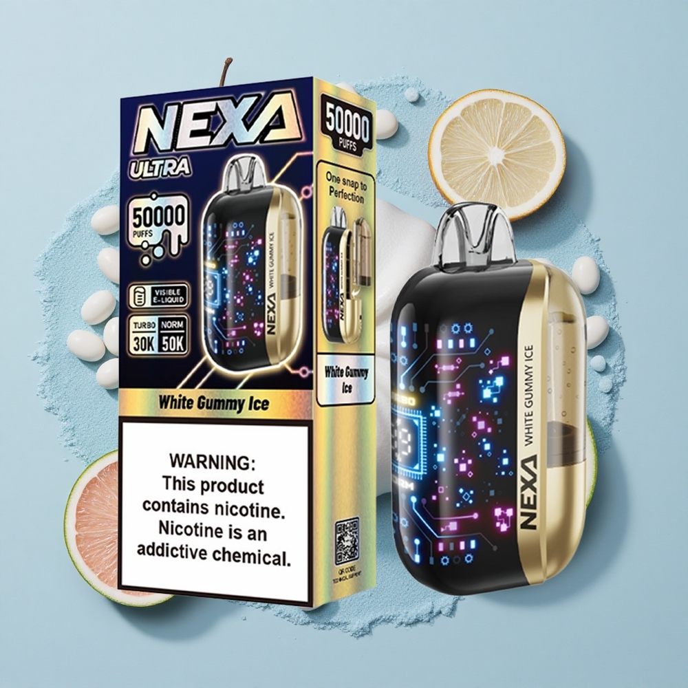 NEXA Ultra 50000 Puffs Бял дъвков лед с 20мл и 5% никотин