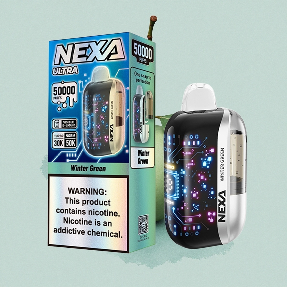 NEXA Ultra 50000 Puffs \"Зимен Зелен 20мл Двойна Мрежа\"