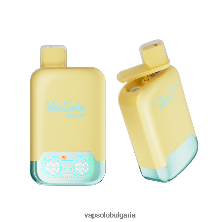 VapSolo Wholesale - VapSolo TWINS вейп за еднократна употреба H6H0BB31 ананас кокос и ягода банан