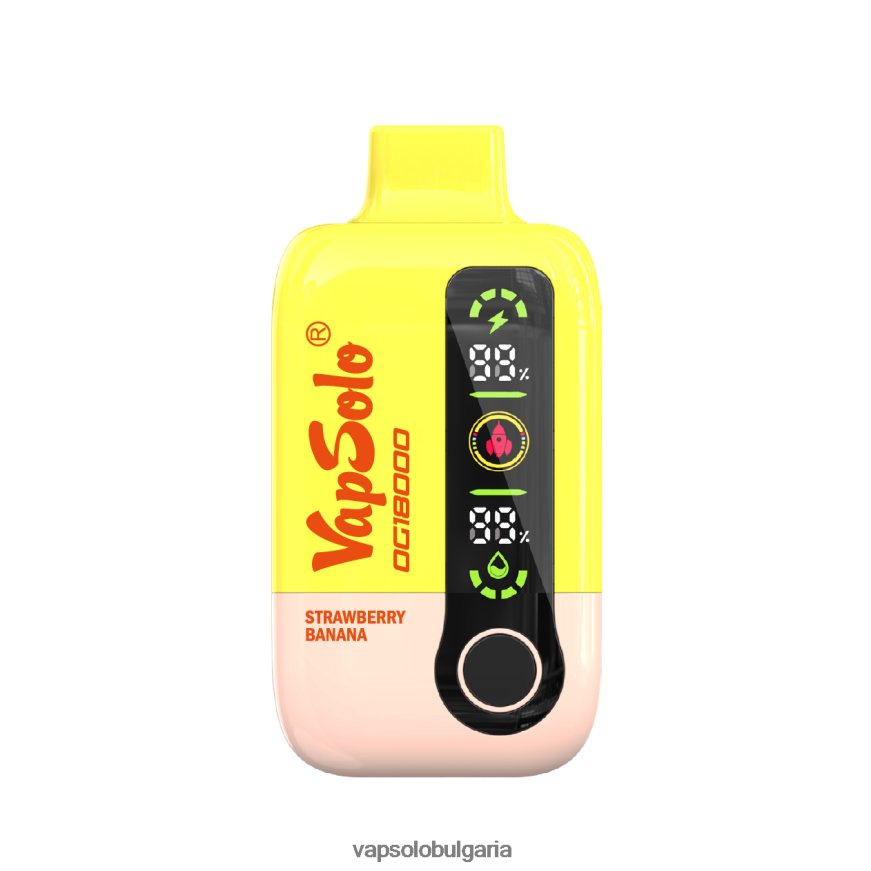 VapSolo Nicotine - VapSolo DG18000 вейп за еднократна употреба H6H0BB56 ягодов банан