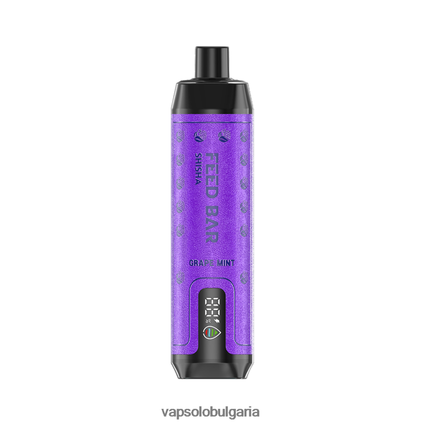 VapSolo Vape - VapSolo SHISHA вейп за еднократна употреба H6H0BB6 гроздова мента