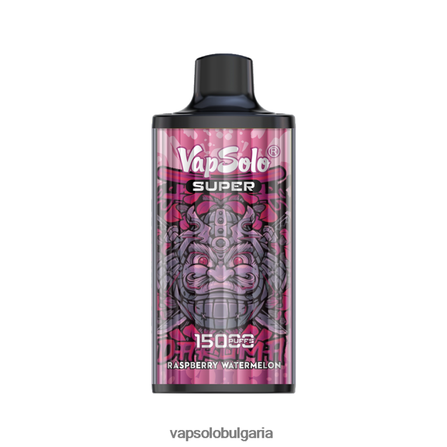 VapSolo Buy - VapSolo SUPER вейп за еднократна употреба H6H0BB19 малинова диня