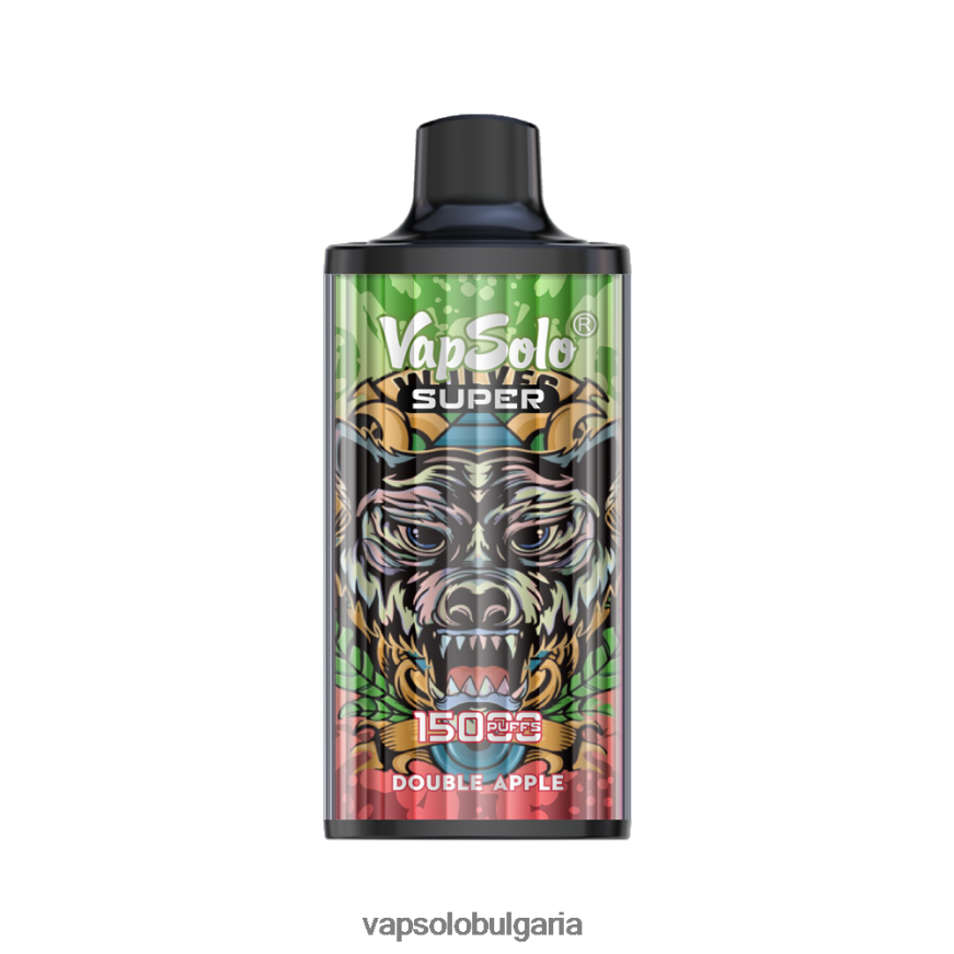 VapSolo Wholesale - VapSolo SUPER вейп за еднократна употреба H6H0BB17 двойна ябълка