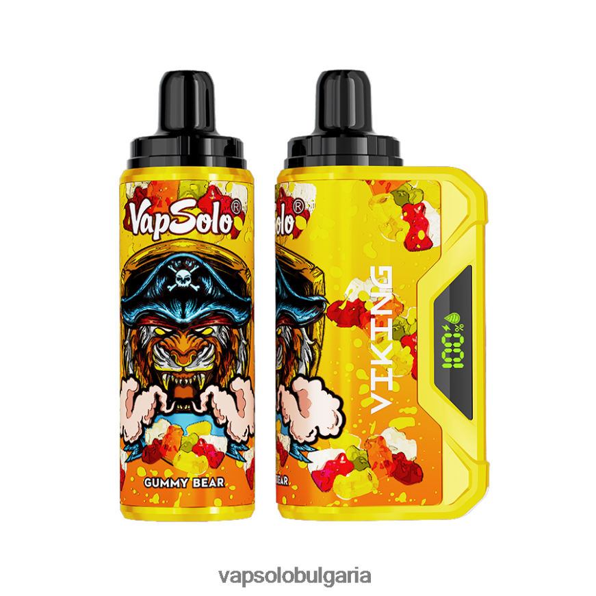 VapSolo Disposable - VapSolo VIKING вейп за еднократна употреба H6H0BB39 гумено мече