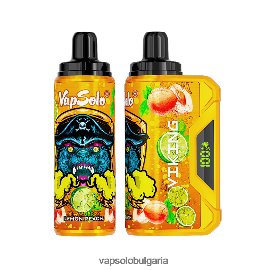VapSolo Vape - VapSolo VIKING вейп за еднократна употреба H6H0BB41 лимонова праскова